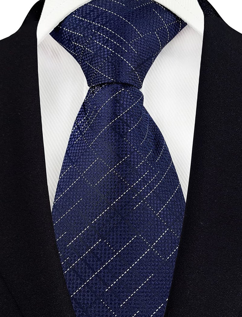 Adulove Men's Necktie Classic Silk Tie Woven Jacquard Neck Ties 6 PCS - Image 4